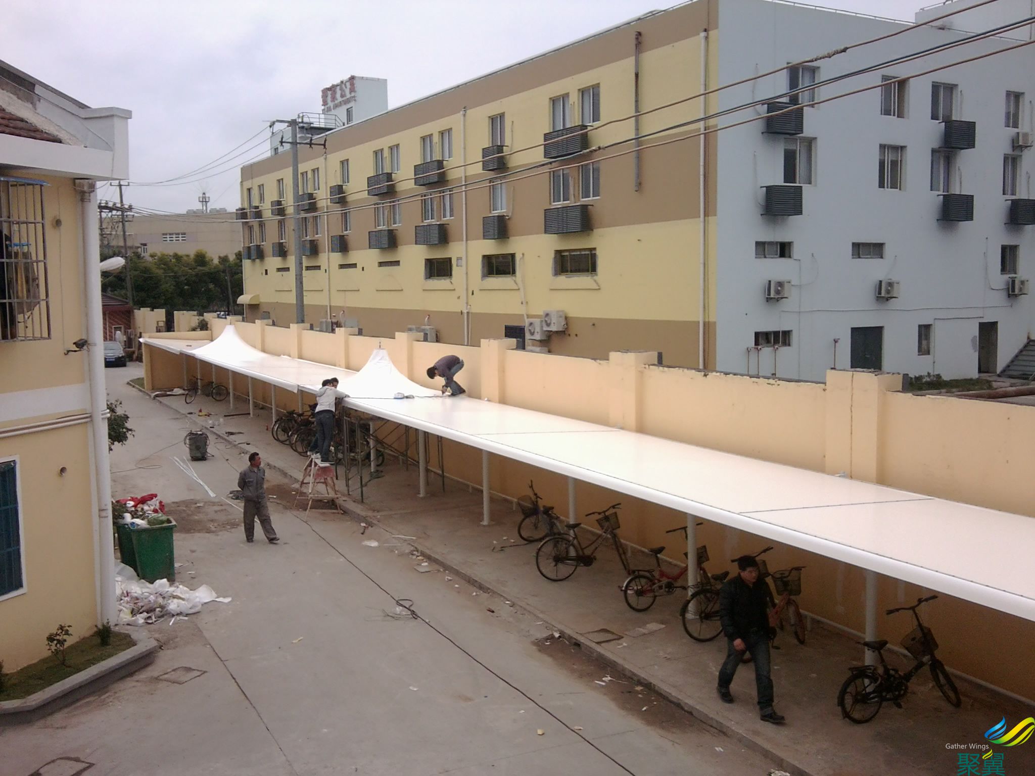 膜結(jié)構(gòu)自行車棚