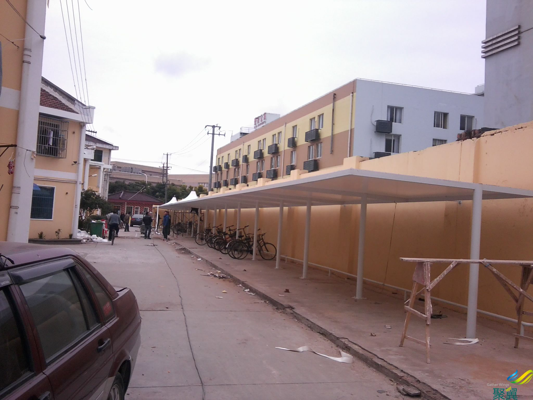 膜結(jié)構(gòu)自行車棚