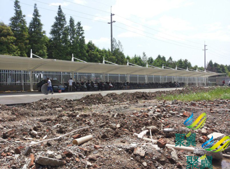 膜結構車棚,膜結構停車棚