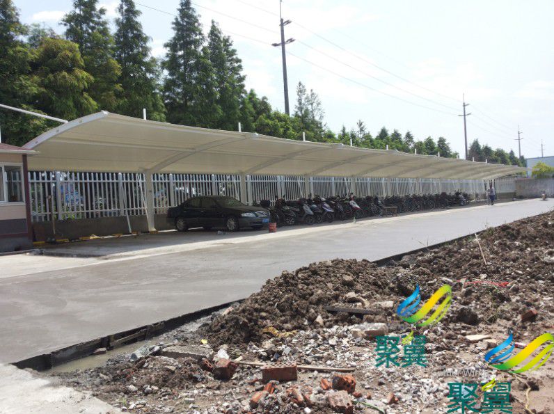 膜結構車棚,膜結構停車棚