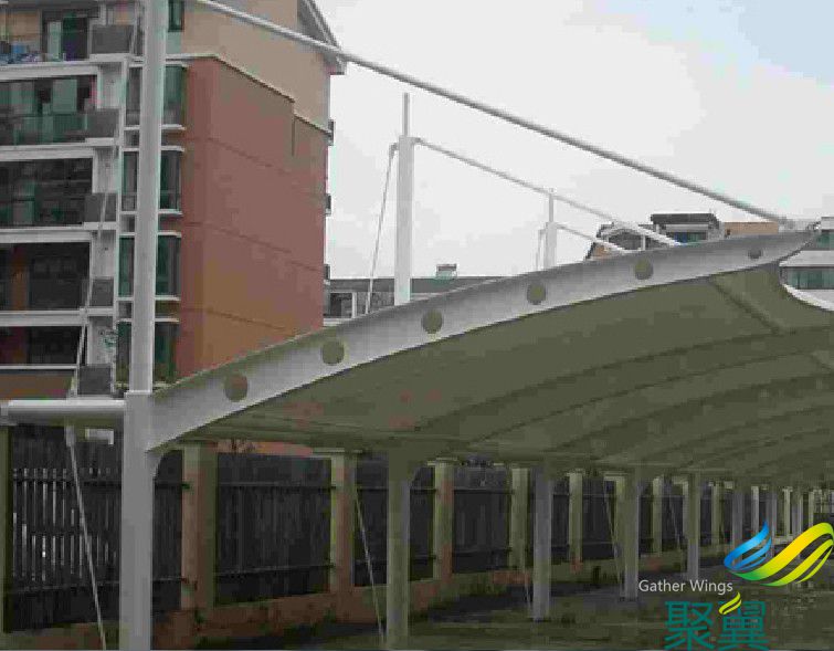 上海膜結構車棚,膜結構車棚