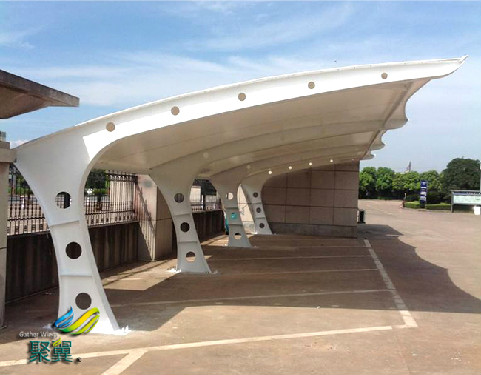 膜結構車棚網架和索膜結構施工技術