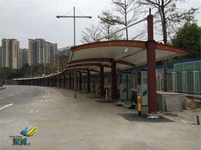 膜結構車棚的裁剪制作方法