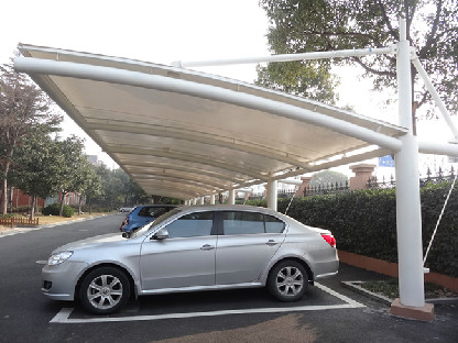 膜結構停車棚時尚范夠足所以應用更廣泛