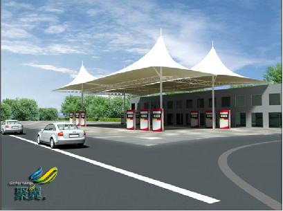 膜結構車棚的防火性與抗震性