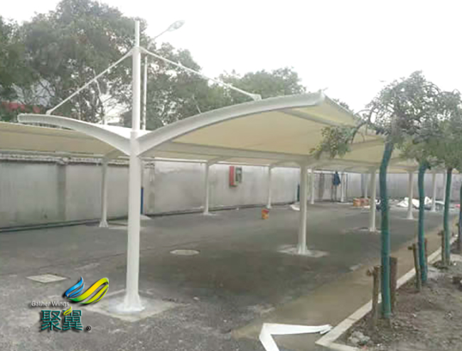 上海膜結構停車棚施工中膜的安裝要點有哪些？