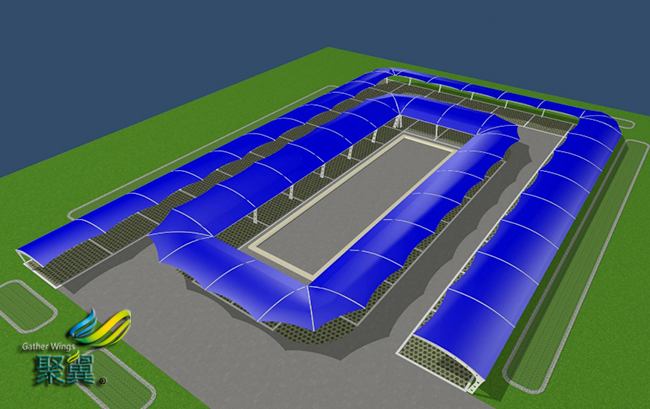 膜結構車棚雨棚代理加盟、代銷、代加工