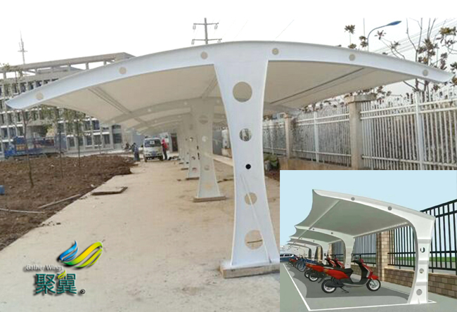 膜結構車棚鋼規范|透光率20%