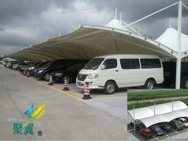 膜結(jié)構(gòu)車棚膜材裁剪方法|膜結(jié)構(gòu)車棚建筑風格模式