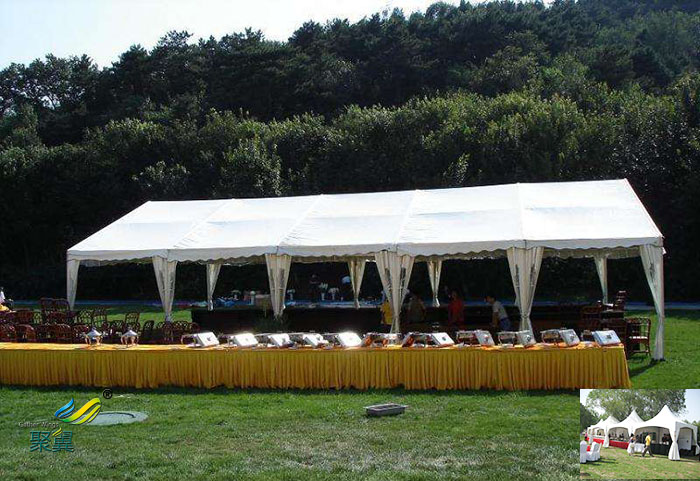 西安膜結構婚慶慶典租賃搭建戶外酒店帳篷防風篷房設計