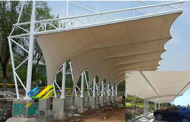 膜結(jié)構(gòu)車棚不同施工方案價格也不同