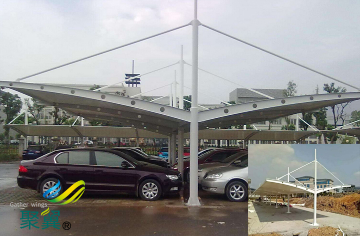 膜結構景觀棚表面的材料防紫外線|PVC膜材