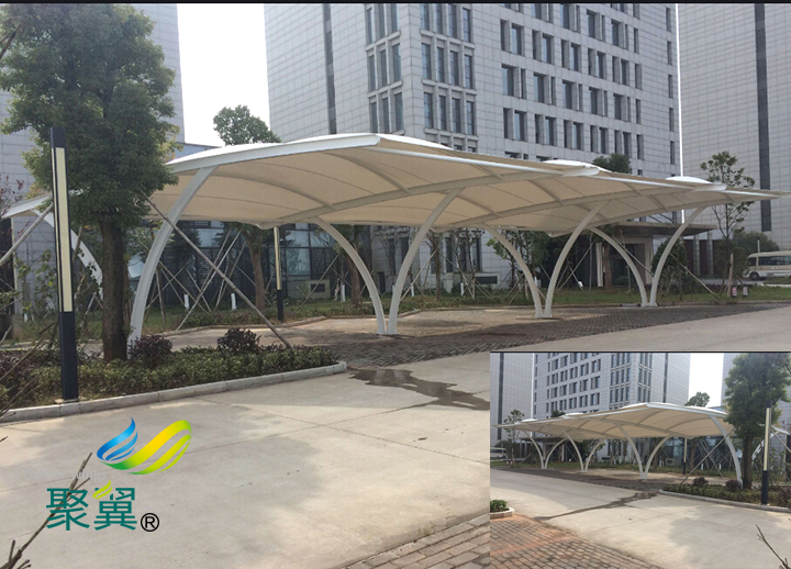 上海鋼膜結構車棚三種分類|車棚設計方案