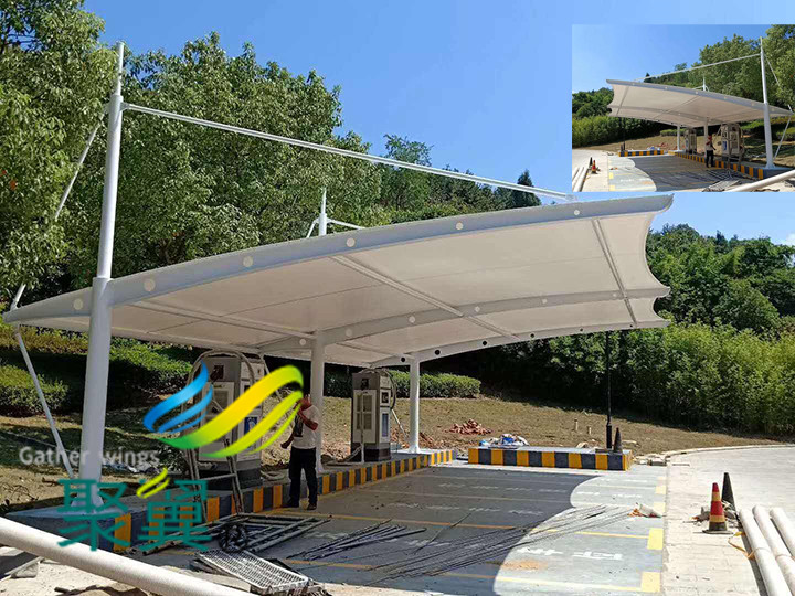 膜結(jié)構(gòu)汽車停車棚特點有哪些|設(shè)計包安裝